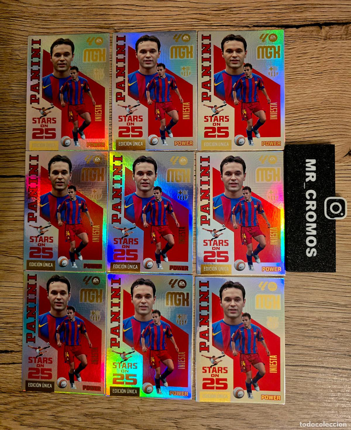 Fu&szlig;ball-Sticker: LOTE 9 CARDS MEGACRACKS 26/27 CARD STARS POWER ON 25