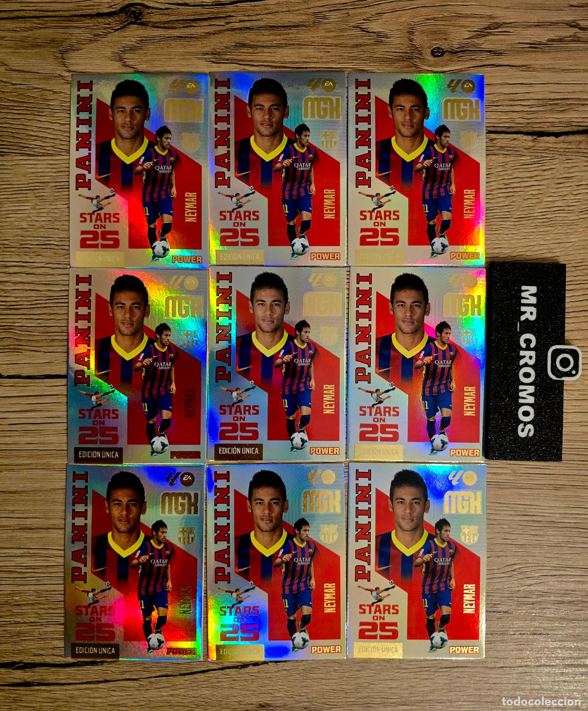 Fu&szlig;ball-Sticker: LOTE 9 CARDS MEGACRACKS 26/27 CARD STARS POWER ON 25