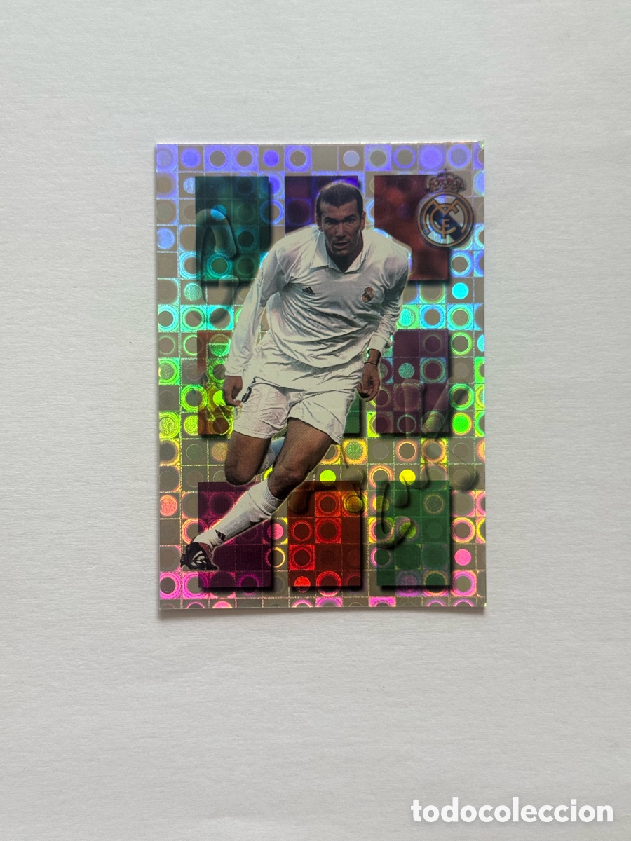 Fu&szlig;ball-Sticker: Cromo Zinedine Zidane Hologr&aacute;fico Real Madrid 2003/04 Mundicromo