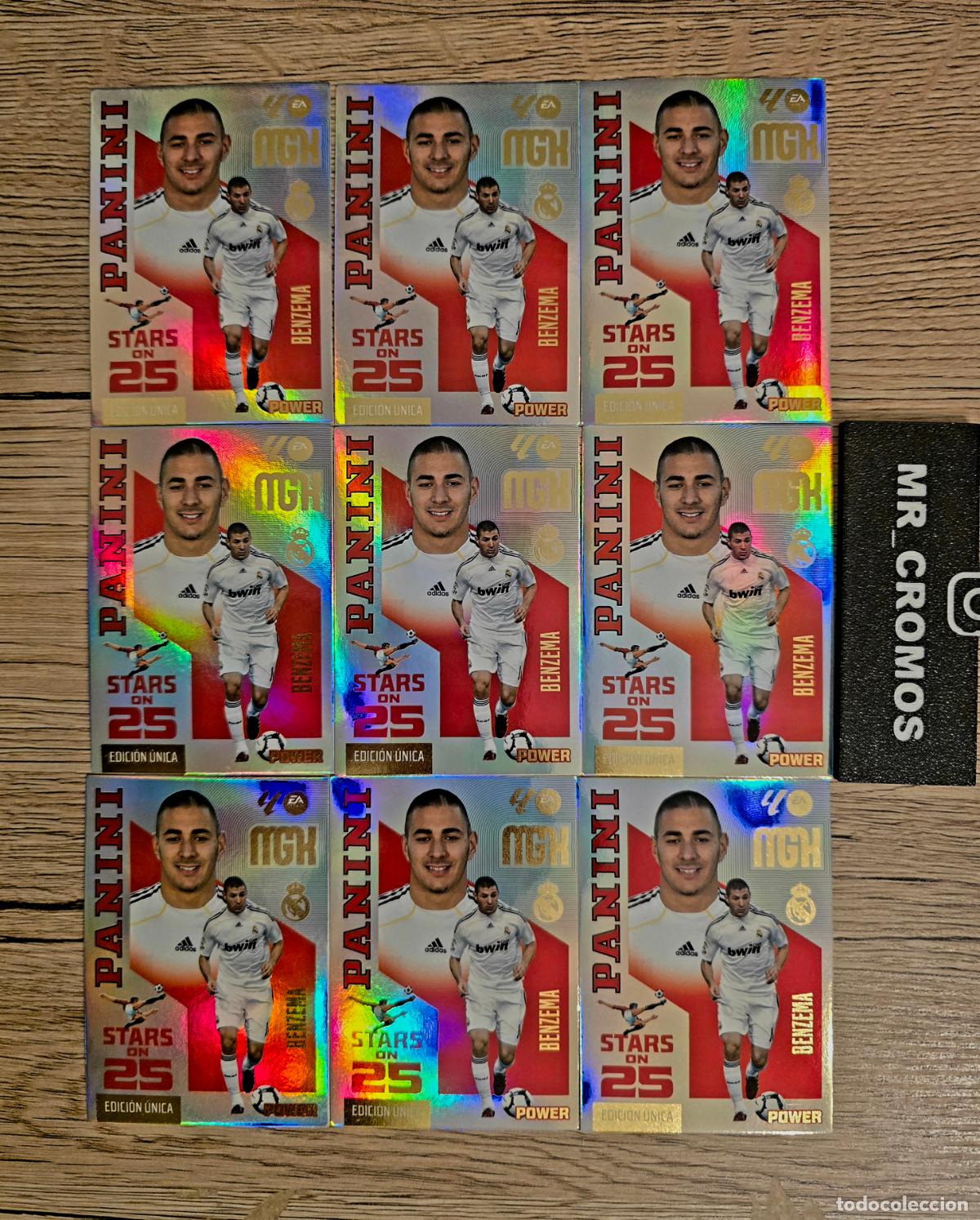 Fu&szlig;ball-Sticker: LOTE 9 CARDS MEGACRACKS 26/27 CARD STARS POWER ON 25