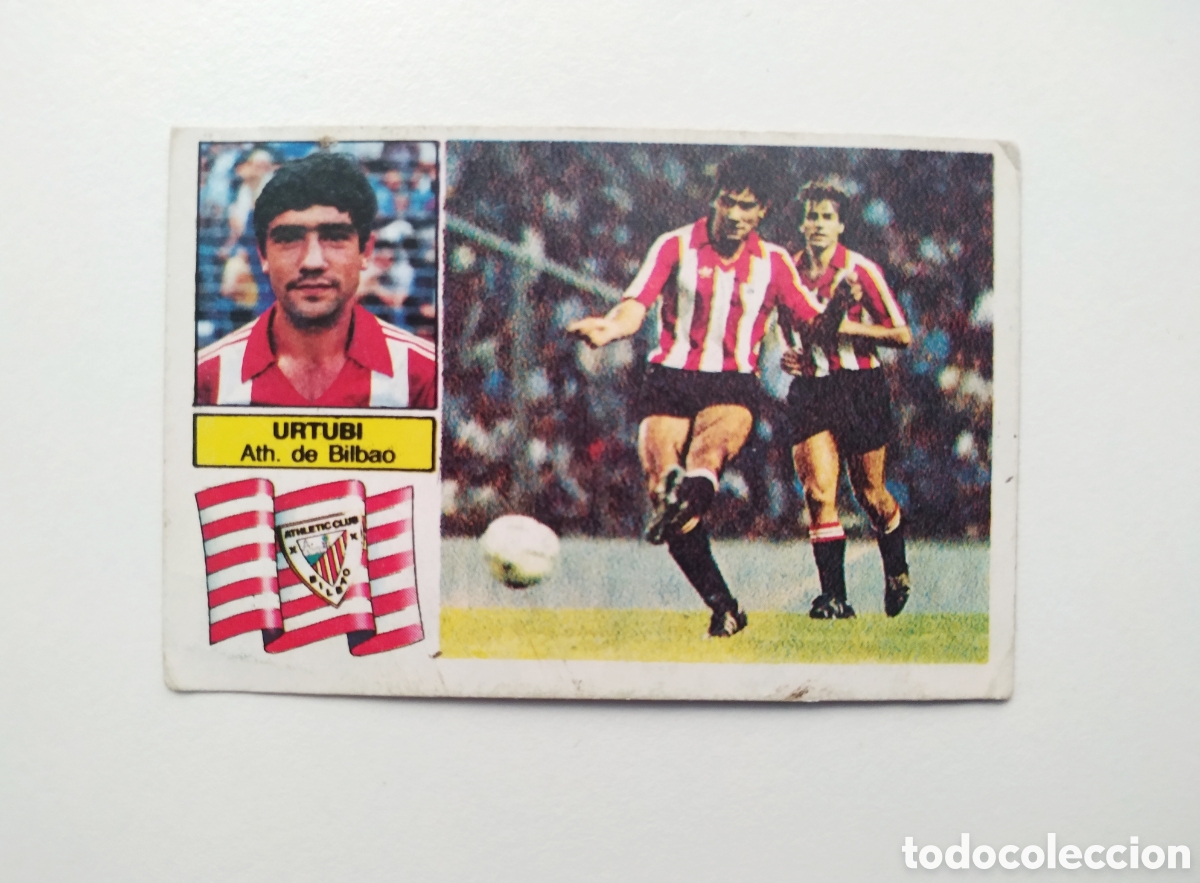 Fu&szlig;ball-Sticker: URTUBI - ATHLETIC DE BILBAO - FICHAJE 28 BIS - LIGA ESTE 1982/83 82 83