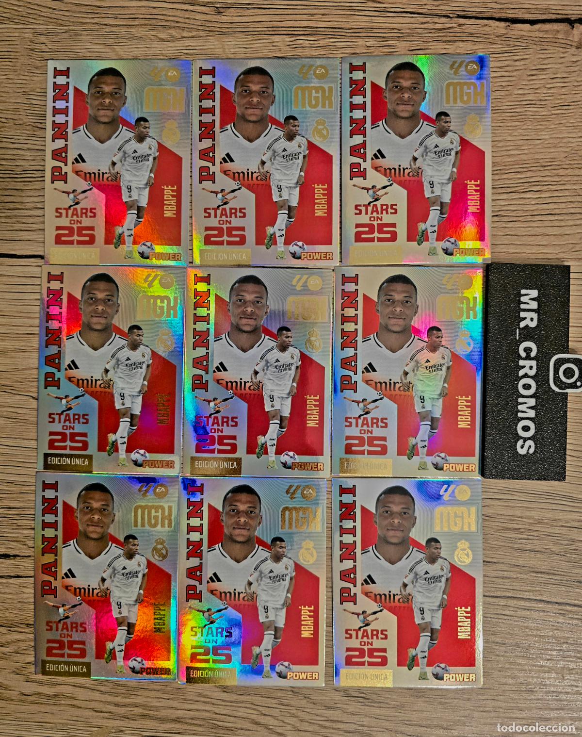 Fu&szlig;ball-Sticker: LOTE 9 CARDS MEGACRACKS 26/27 CARD STARS POWER ON 25