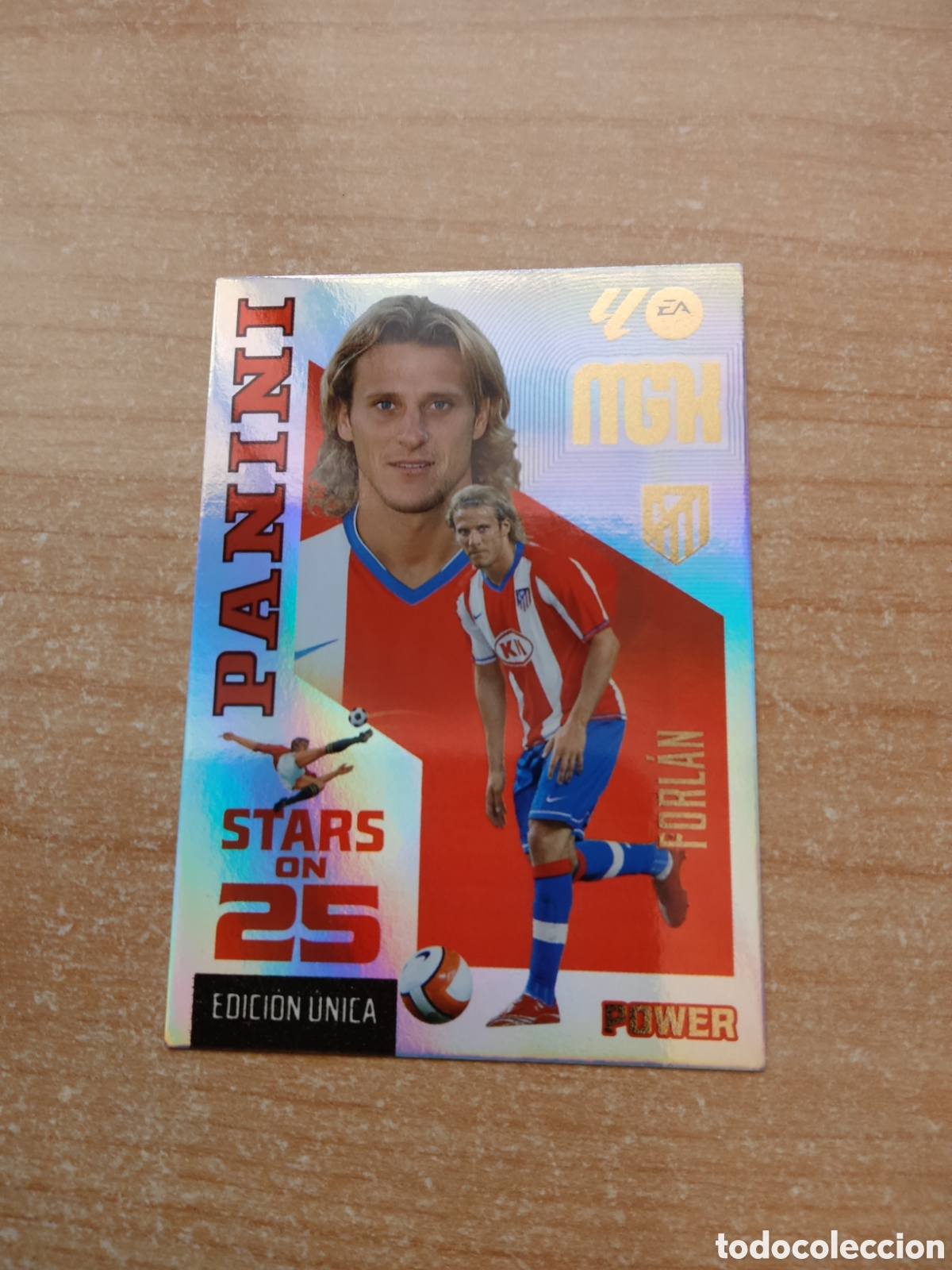 Cromos de f&uacute;tbol: 439 FORLAN STARS ON 25 POWER ATLETICO MADRID MEGACRACKS 2026 2027