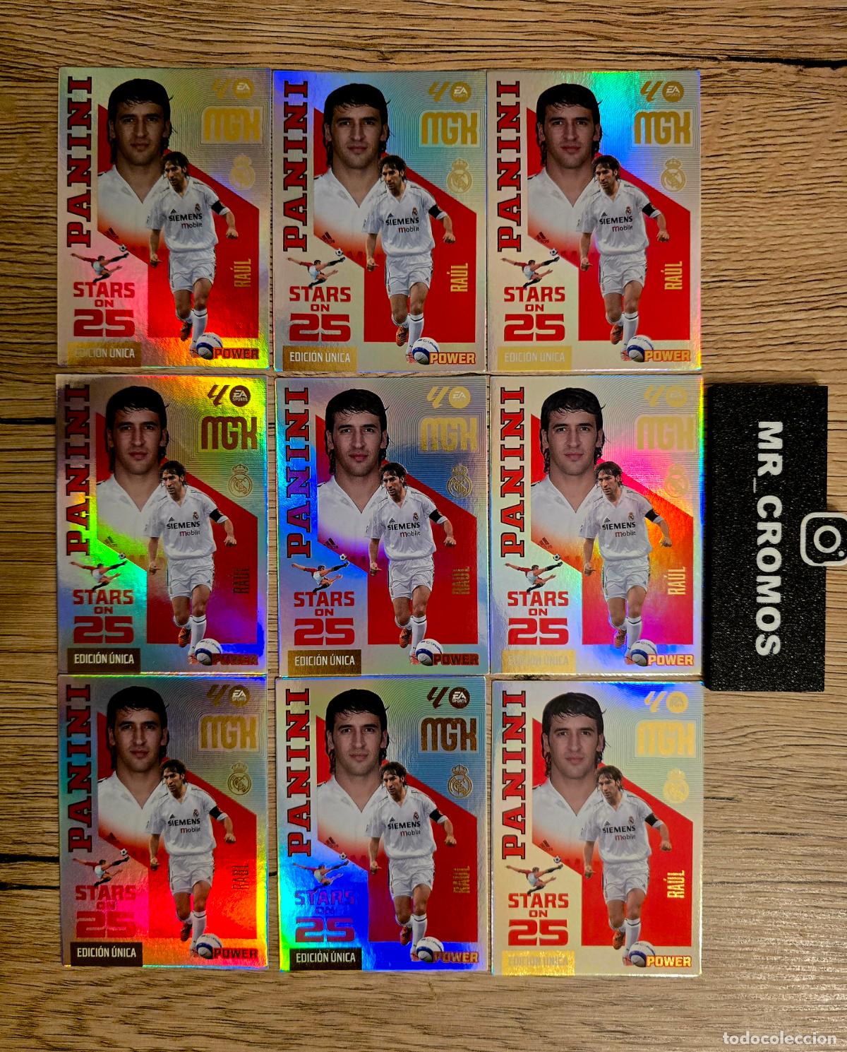 Cromos de f&uacute;tbol: LOTE 9 CARDS MEGACRACKS 26/27 CARD STARS POWER ON 25