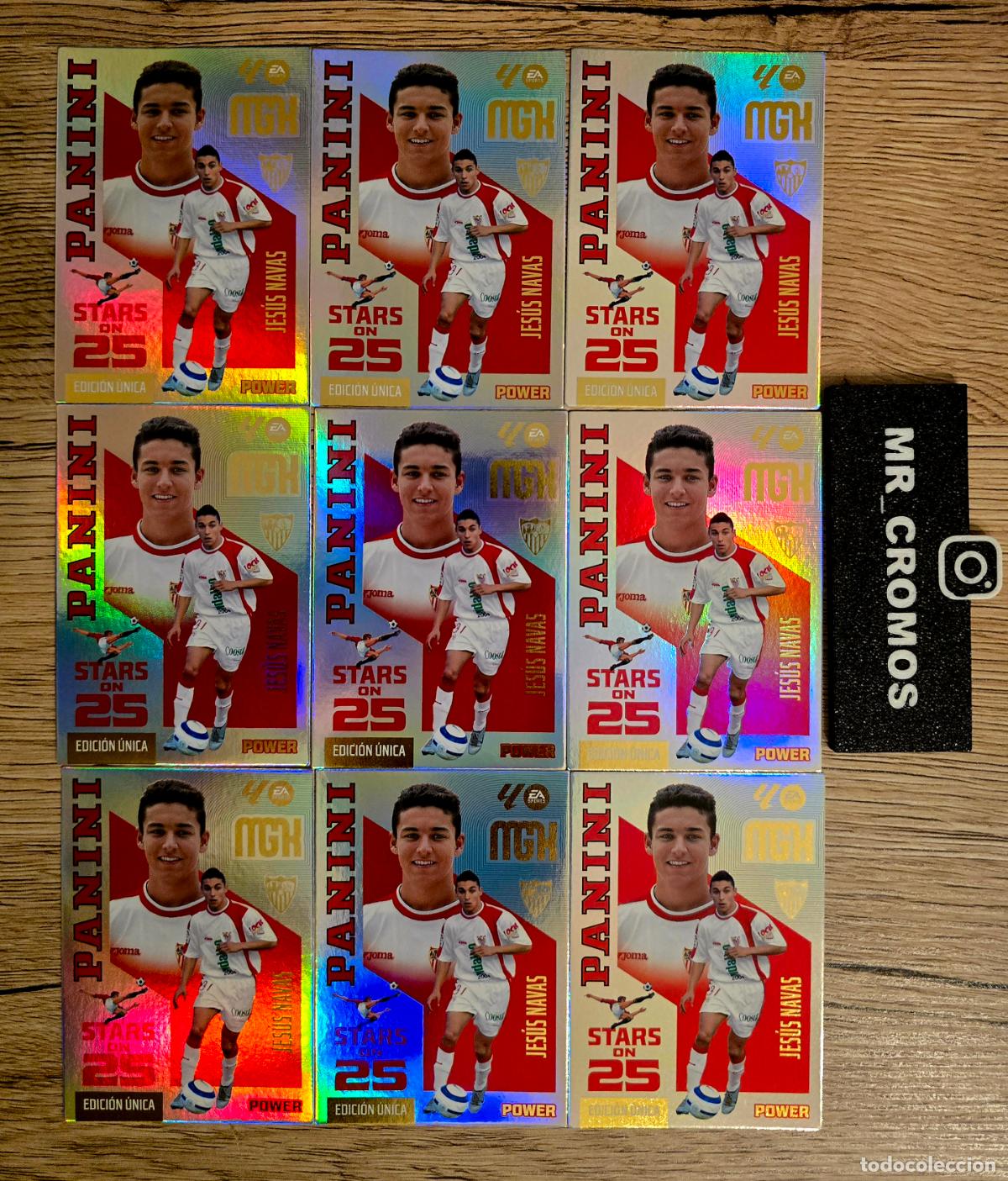 Cromos de f&uacute;tbol: LOTE 9 CARDS MEGACRACKS 26/27 CARD STARS POWER ON 25
