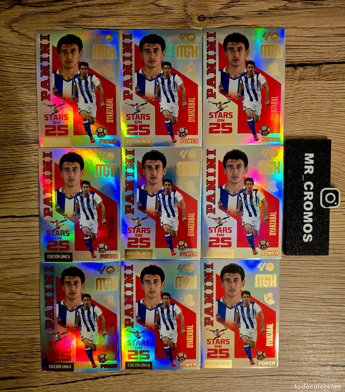 Cromos de f&uacute;tbol: LOTE 9 CARDS MEGACRACKS 26/27 CARD STARS POWER ON 25