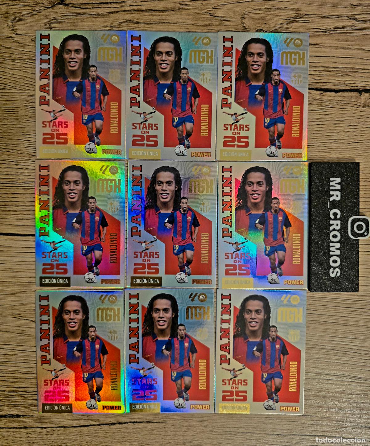 Cromos de f&uacute;tbol: LOTE 9 CARDS MEGACRACKS 26/27 CARD STARS POWER ON 25