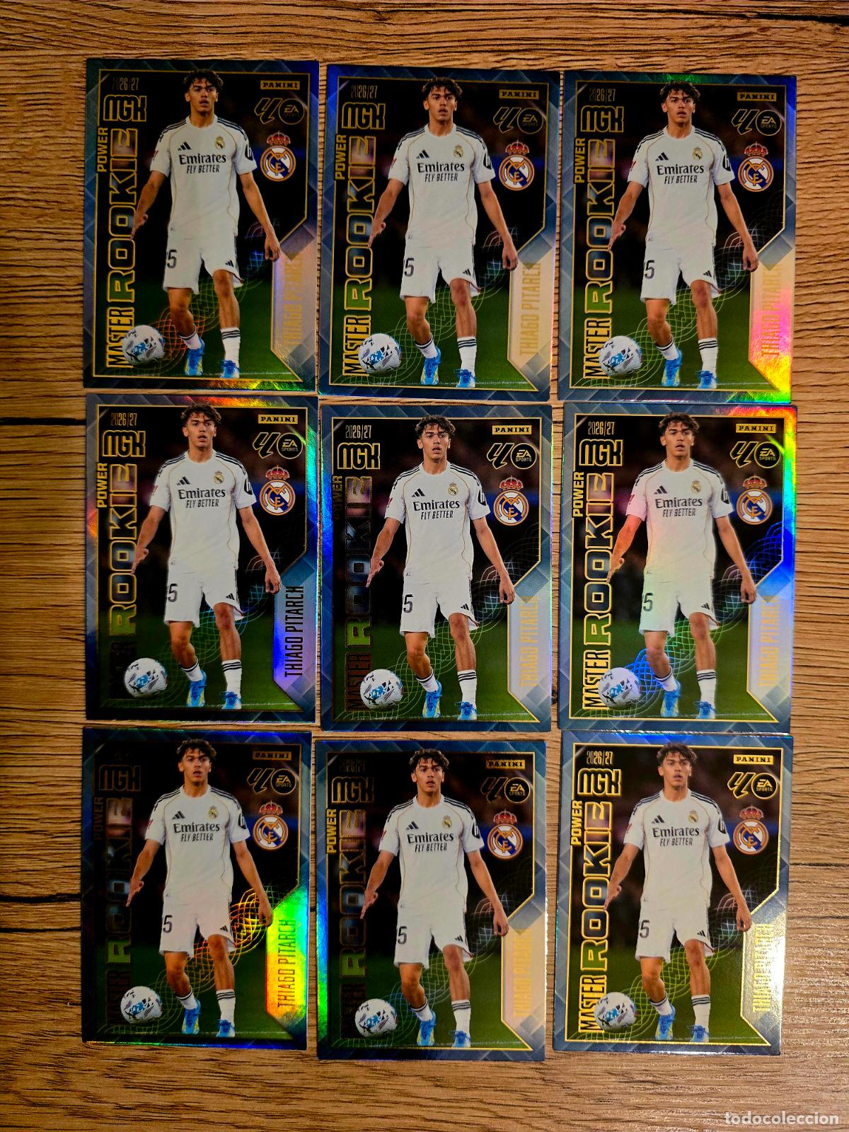 Cromos de f&uacute;tbol: LOTE 9 CARDS MEGACRACKS 26/27 CARD STARS POWER ON 25