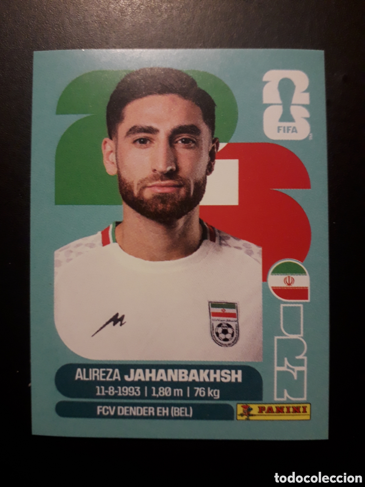 Cromos de f&uacute;tbol: JAHANBAKHSH IR&Aacute;N IRN 19 MUNDIAL F&Uacute;TBOL 2026 FIFA WORLD CUP PANINI SIN PEGAR PEDIDO M&Iacute;NIMO 3&euro;
