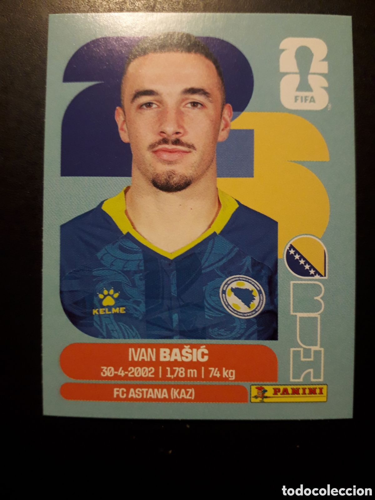 Cromos de f&uacute;tbol: BA&Scaron;IĆ BOSNIA HERCEGOVINA BIH 12 MUNDIAL F&Uacute;TBOL 2026 FIFA WORLD CUP PANINI SIN PEGAR PEDIDO M&Iacute;NIMO 3&euro;