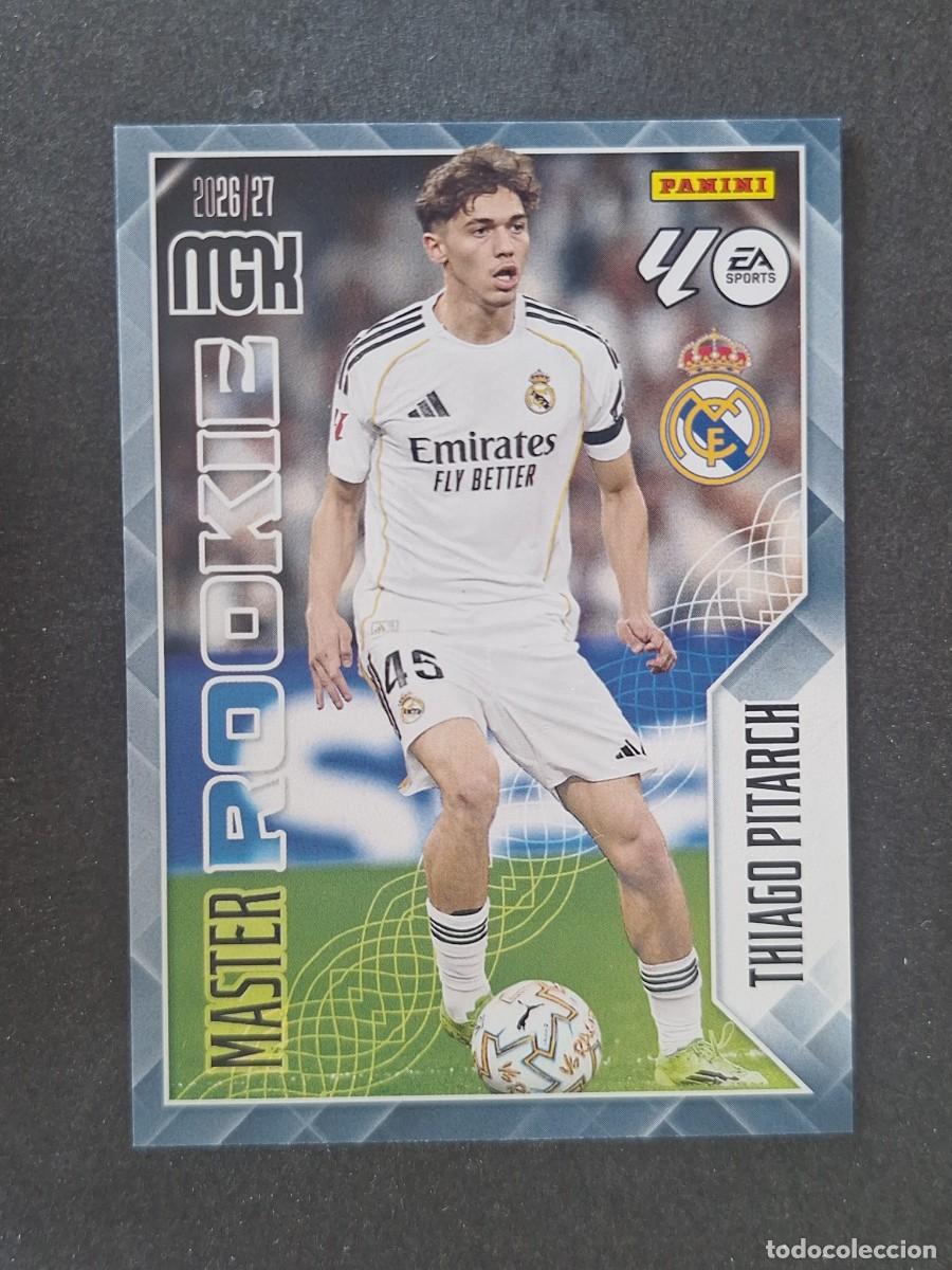 Cromos de f&uacute;tbol: L1 THIAGO PITARCH REAL MADRID MASTER ROOKIE 419 PANINI MEGACRACKS 2026 2027 26 27