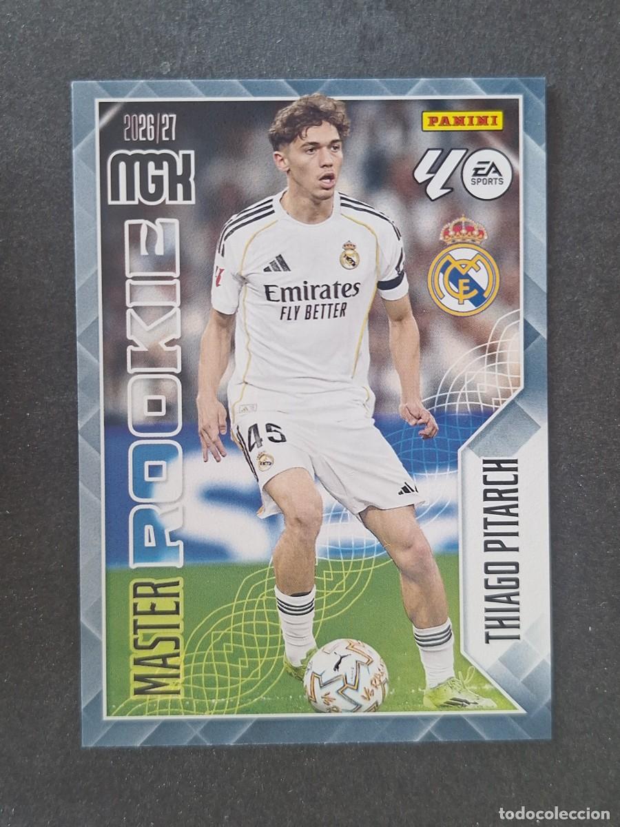 Cromos de f&uacute;tbol: L1 THIAGO PITARCH REAL MADRID MASTER ROOKIE 419 PANINI MEGACRACKS 2026 2027 26 27