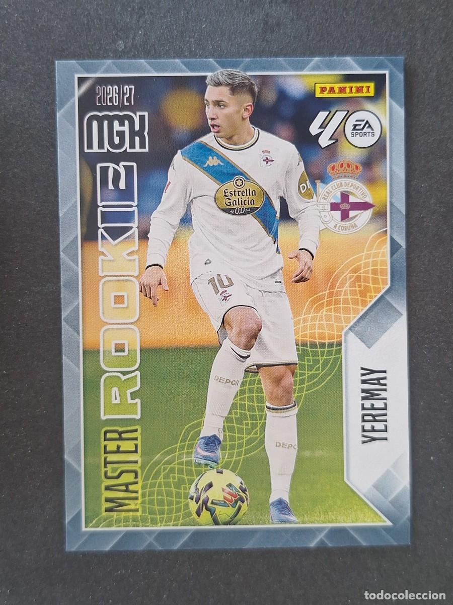 Cromos de f&uacute;tbol: L1 YEREMAY DEPORTIVO DE LA CORU&Ntilde;A MASTER ROOKIE 423 PANINI MEGACRACKS 2026 2027 26 27