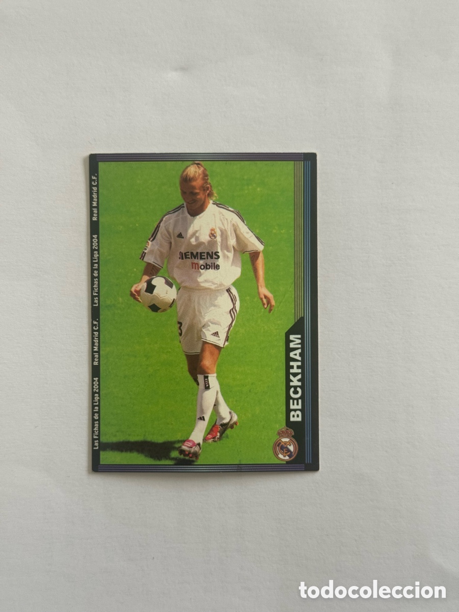 Cromos de f&uacute;tbol: Cromo David Beckham N&ordm; 98 - Real Madrid - Las Fichas de la Liga 2004 2005 Mundicromo