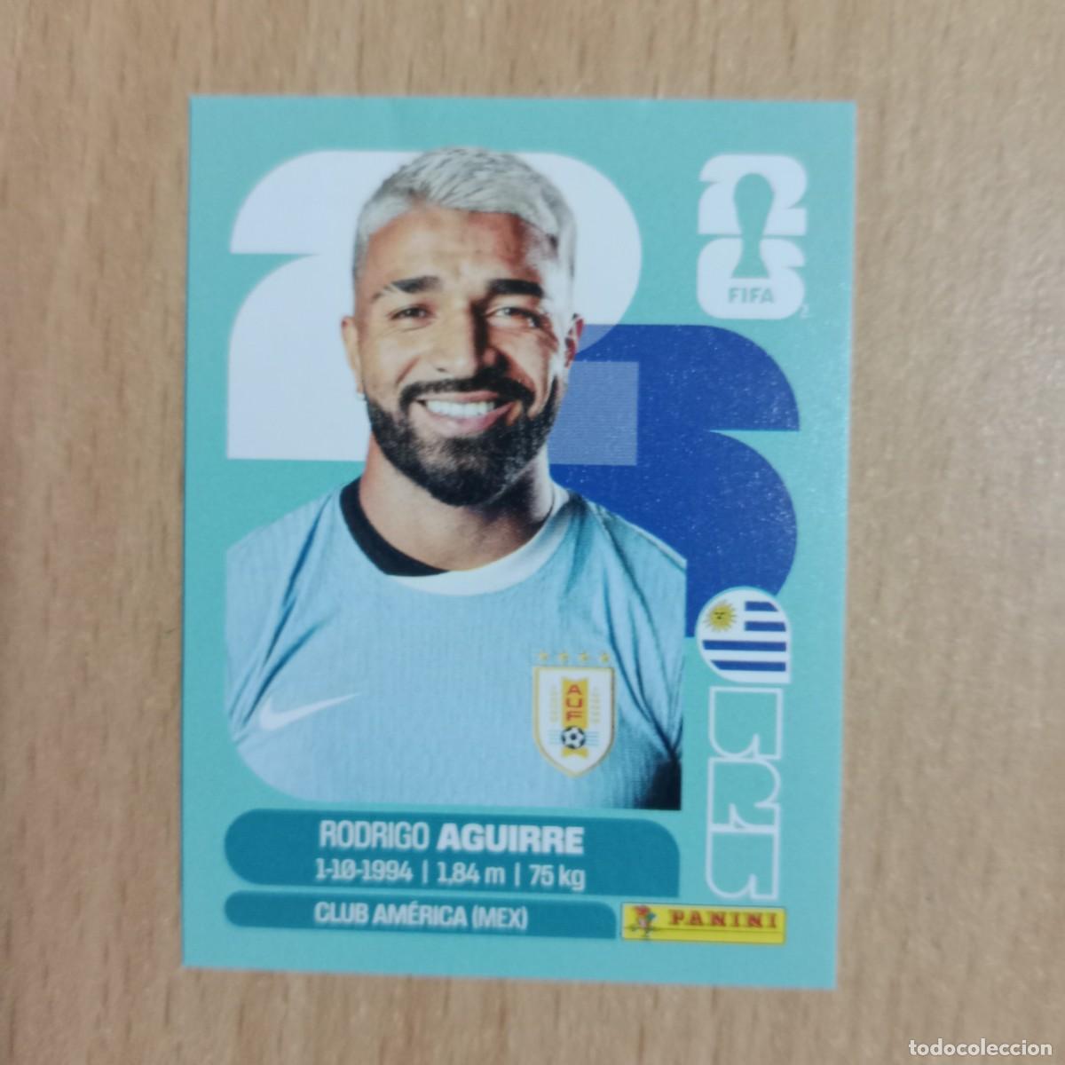 Cromos de f&uacute;tbol: RODRIGO AGUIRRE , URUGUAY , STICKER CROMO N&ordm; URU 19 , FIFA WORLD CUP 2026 - PANINI - A&Ntilde;O 2026.
