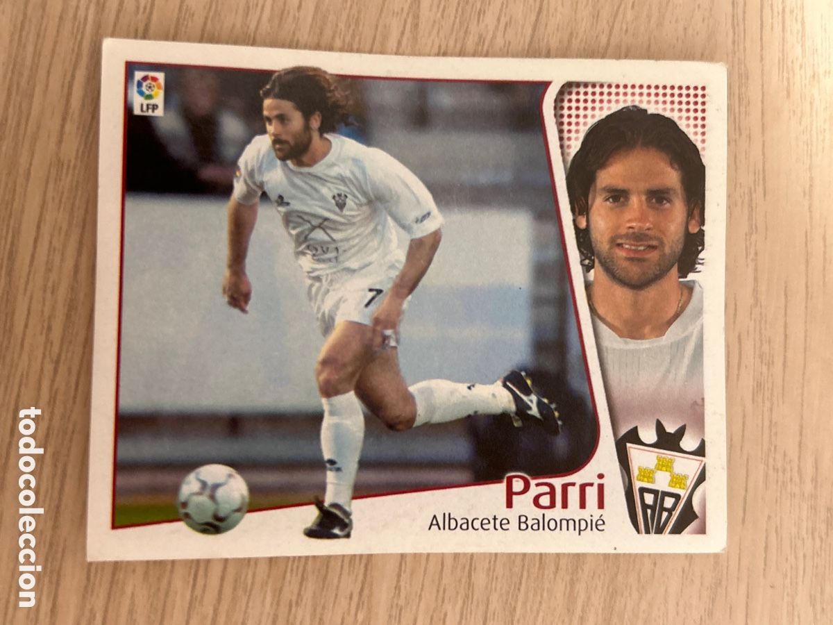 Cromos de f&uacute;tbol: PARRI BAJA ALBACETE LIGA ESTE 2004 2005 04 05 NUNCA PEGADO SIN PEGAR