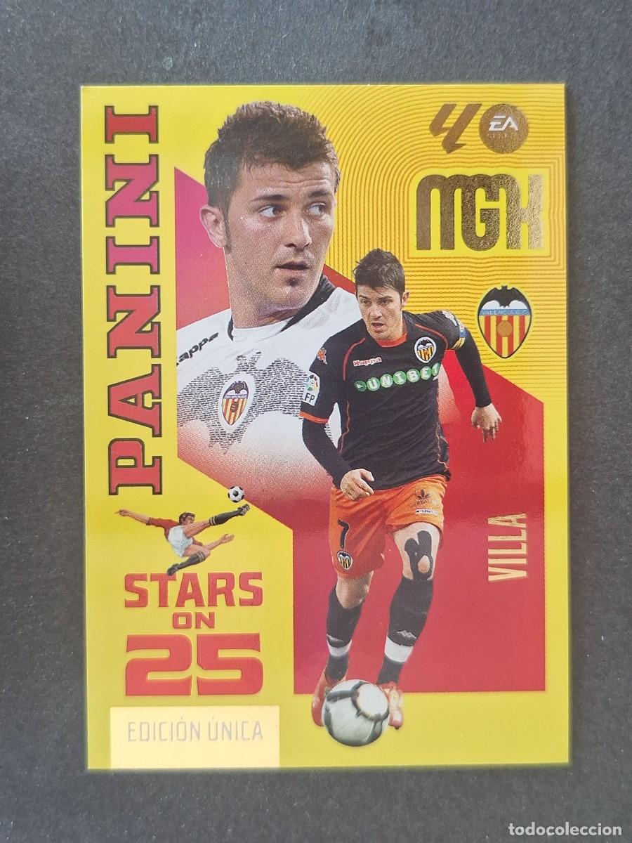 Cromos de f&uacute;tbol: L1 VILLA VALENCIA C. F. STARS ON 25 EDICION UNICA 435 PANINI MEGACRACKS 2026 2027 26 27