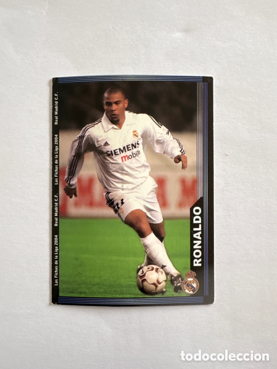 Figurine di Calcio: Cromo Ronaldo Nazario Real Madrid - Las Fichas de la Liga 2004 2005 Mundicromo