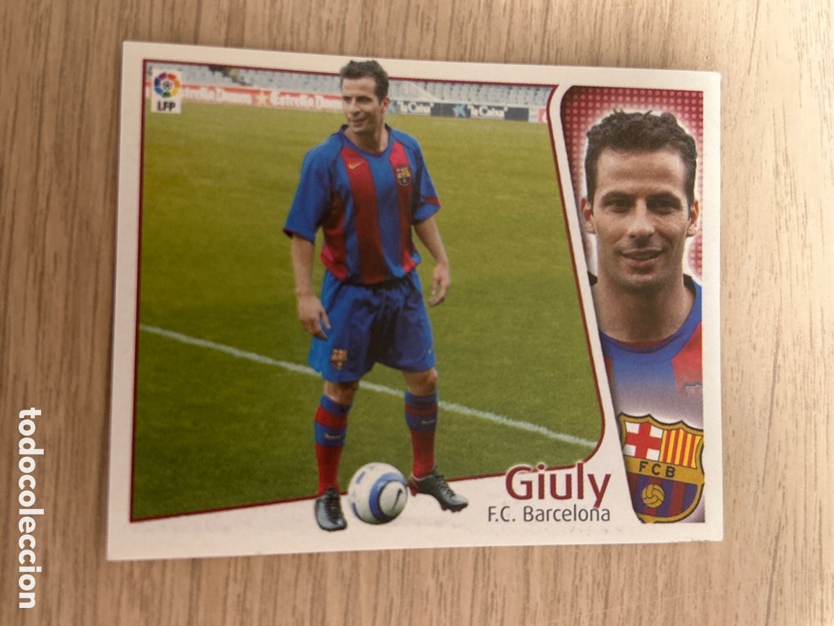 Fu&szlig;ball-Sticker: GIULY BARCELONA LIGA ESTE 2004 2005 04 05 NUNCA PEGADO SIN PEGAR