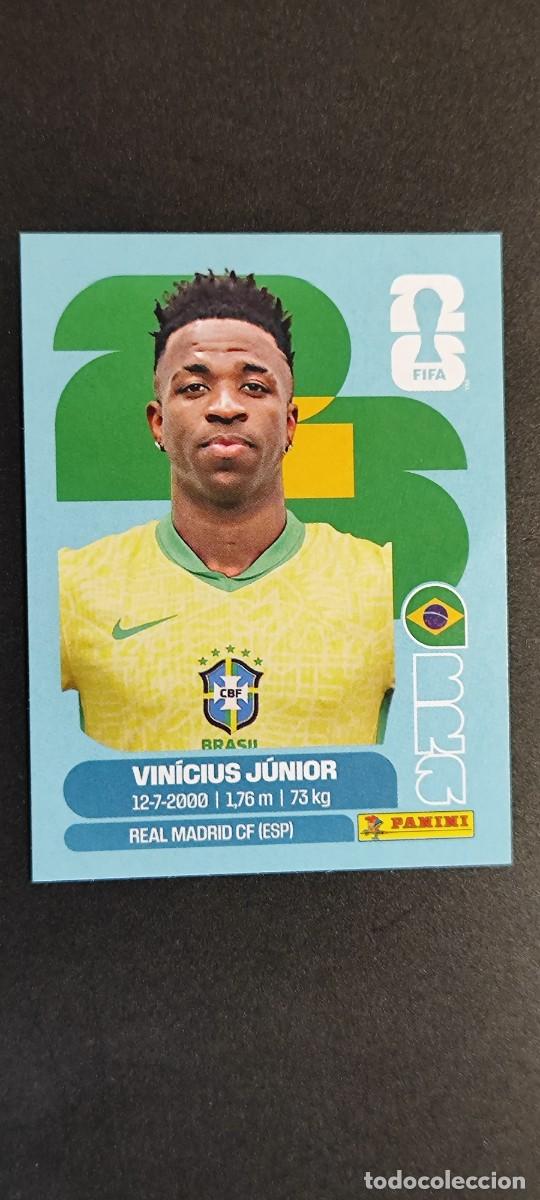 Cromos de f&uacute;tbol: STICKER FIFA WORLD CUP 2026 VINICIUS JUNIOR BRASIL # BRA14 PANINI