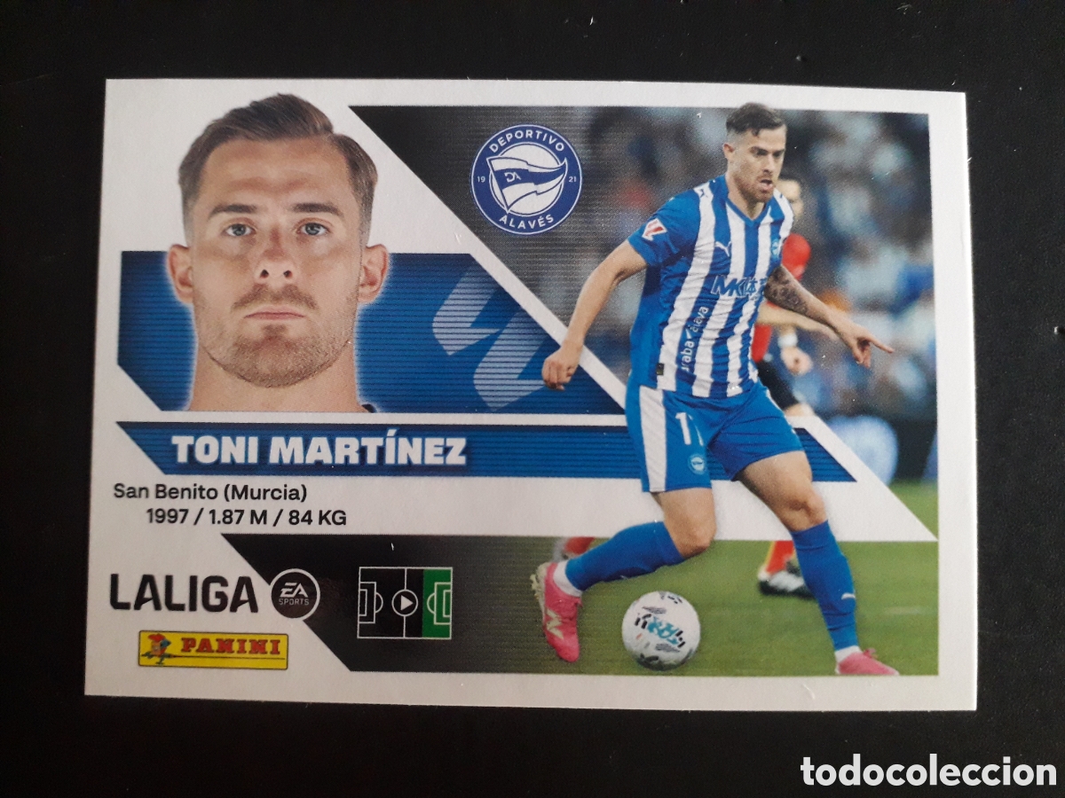 Cromos de f&uacute;tbol: TONI MART&Iacute;NEZ ALAV&Eacute;S N&deg; 19 ED ESTE 2026 2027 26 27 SIN PEGAR PEDIDO M&Iacute;NIMO 3&euro;