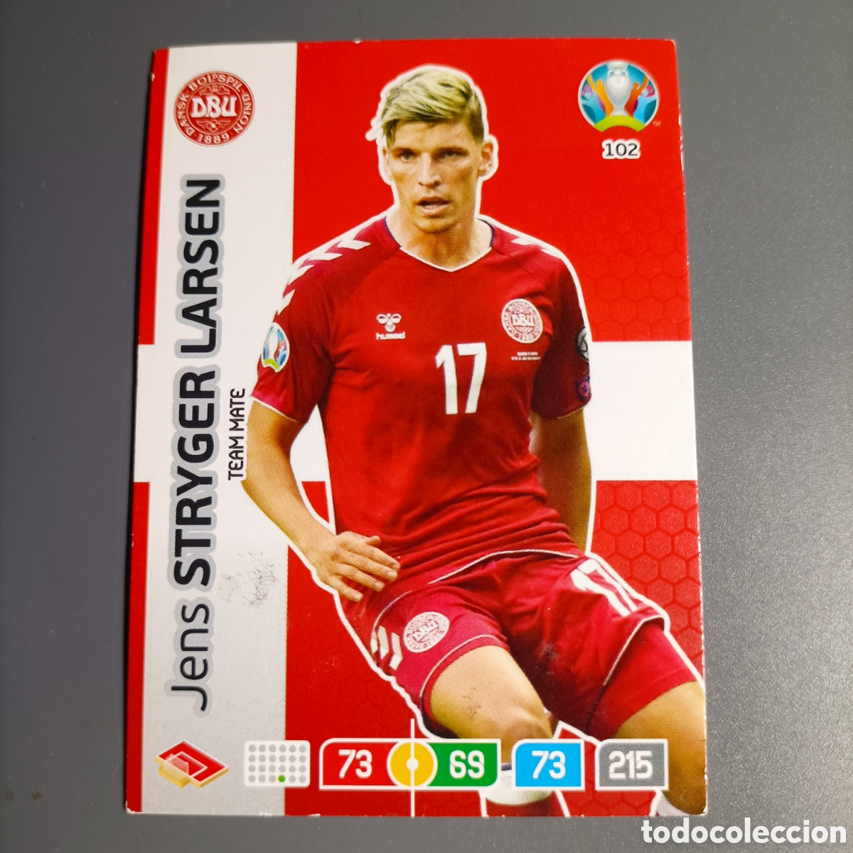 Cromos de f&uacute;tbol: ADRENALYN Euro 2020. (DINAMARCA) №102 JENS STRYGER LARSEN