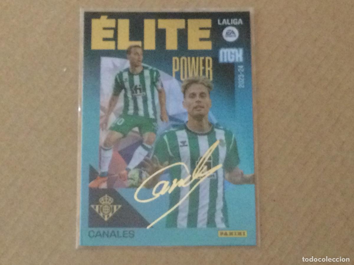 Cromos de f&uacute;tbol: Cromo panini megacracks 2023-24 Canales Betis Elite power