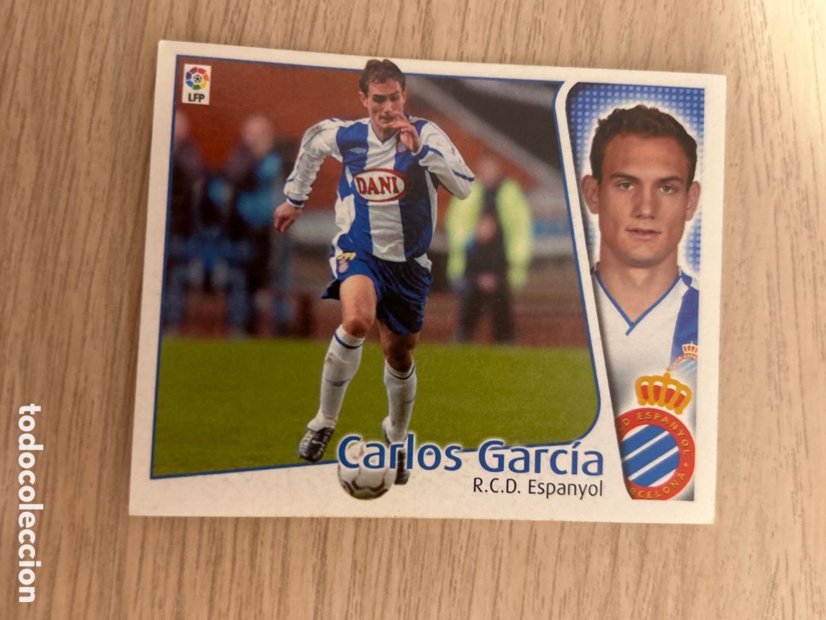 Cromos de Futebol: CARLOS GARCIA ESPANYOL LIGA ESTE 2004 2005 04 05 NUNCA PEGADO SIN PEGAR