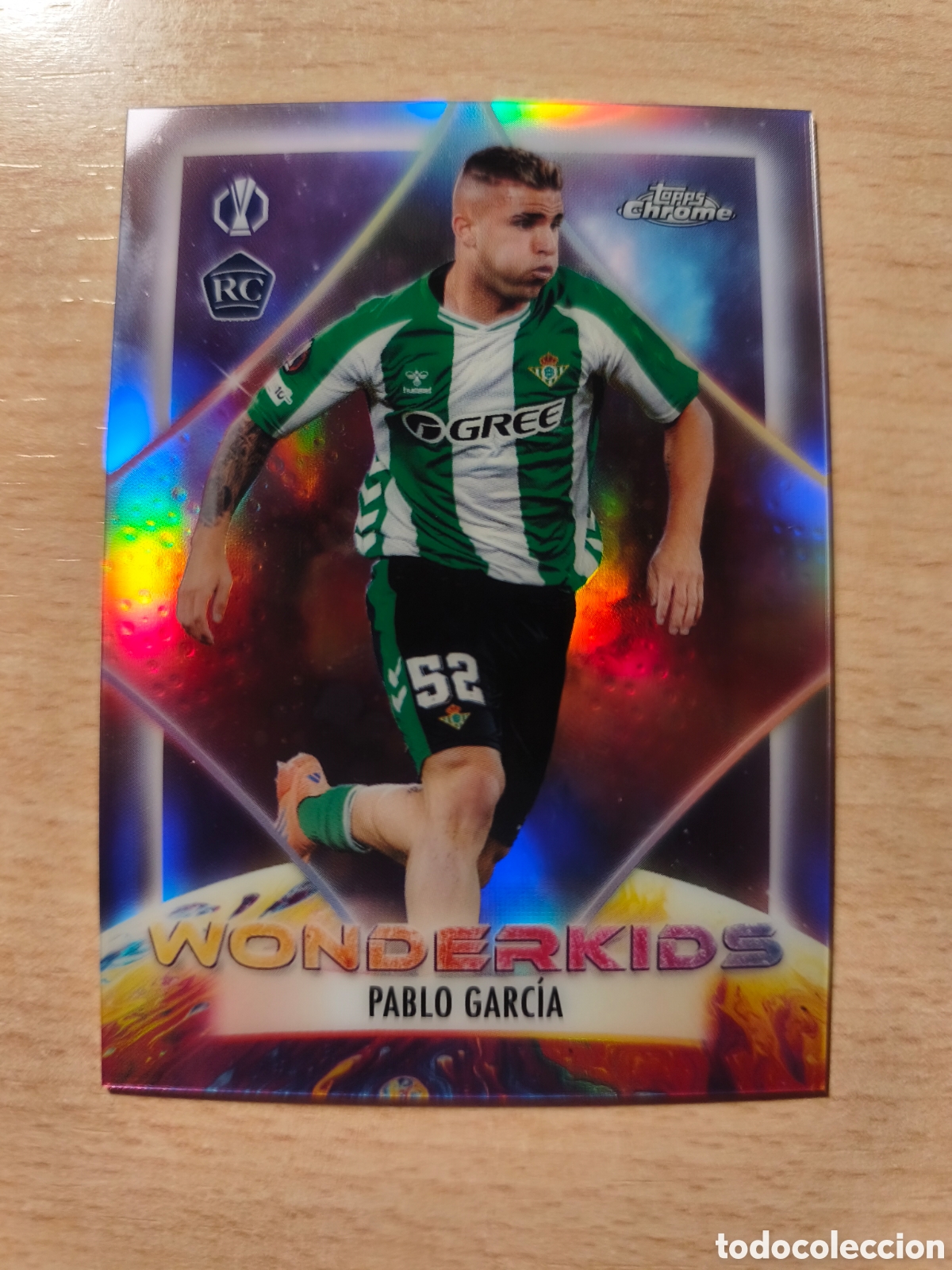 Cromos de f&uacute;tbol: WK 16 PABLO GARCIA WONDERKIDS RC BETIS TOPPS CHROME 2026 2027 ROOKIE 26 27