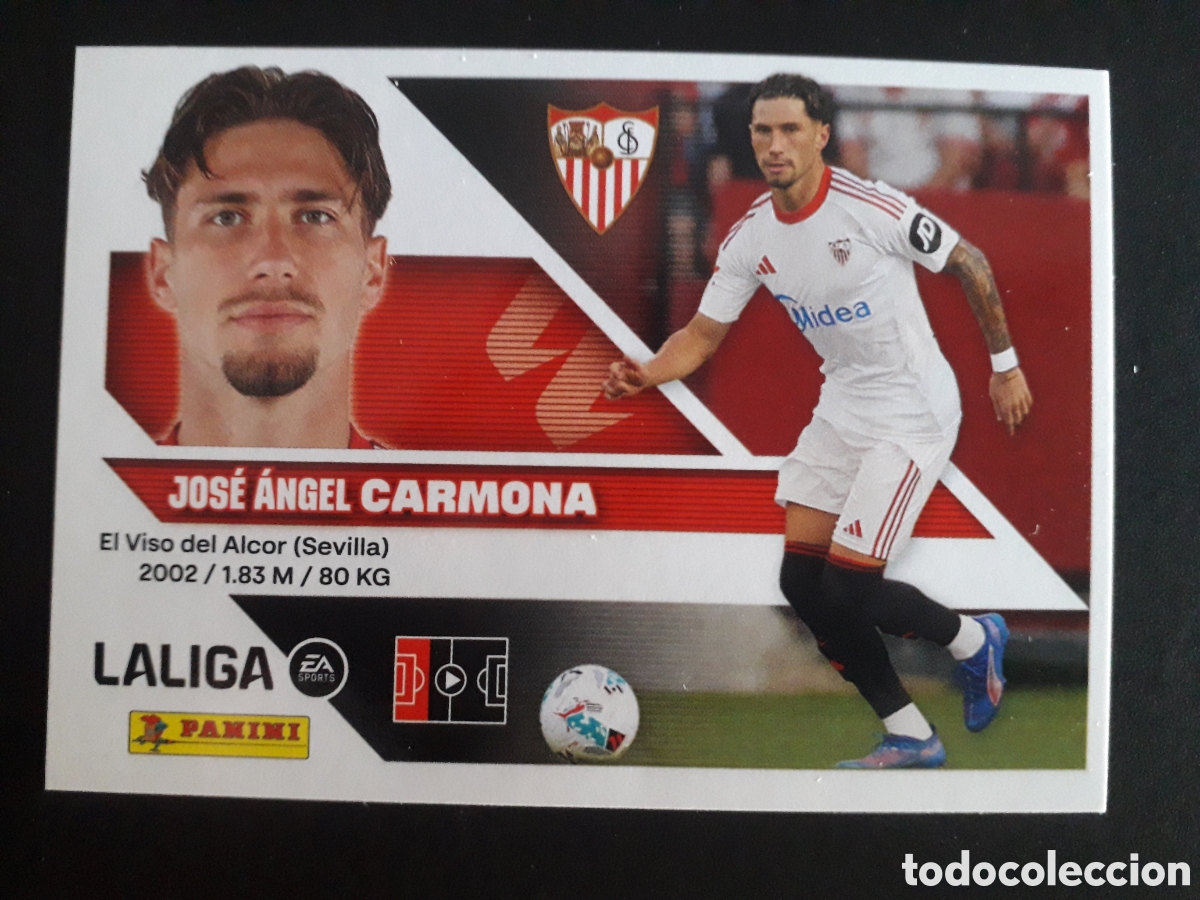 Cromos de f&uacute;tbol: CARMONA SEVILLA N&deg; 5 ED ESTE 2026 2027 26 27 SIN PEGAR PEDIDO M&Iacute;NIMO 3&euro;