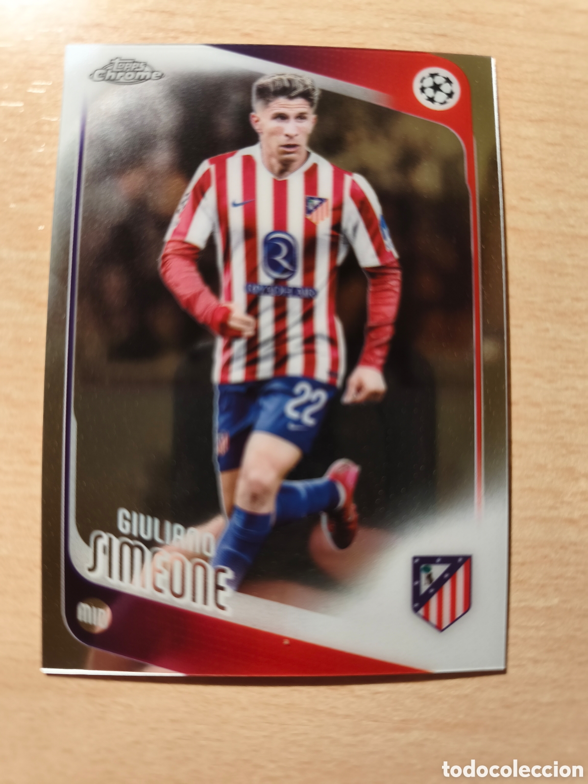 Cromos de f&uacute;tbol: 100 GIULIANO SIMEONE ATL&Eacute;TICO DE MADRID TOPPS CHROME 2025 2026 25 26
