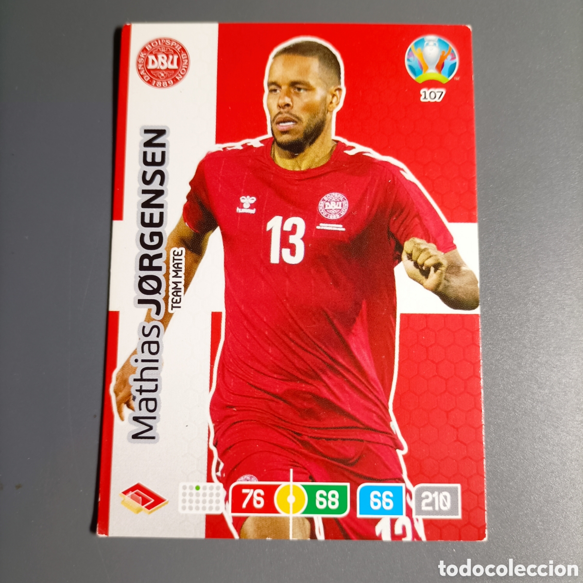 Figurine di Calcio: ADRENALYN Euro 2020. (DIN&Aacute;MARCA) №107 MATHIAS J&Oslash;RGENSEN