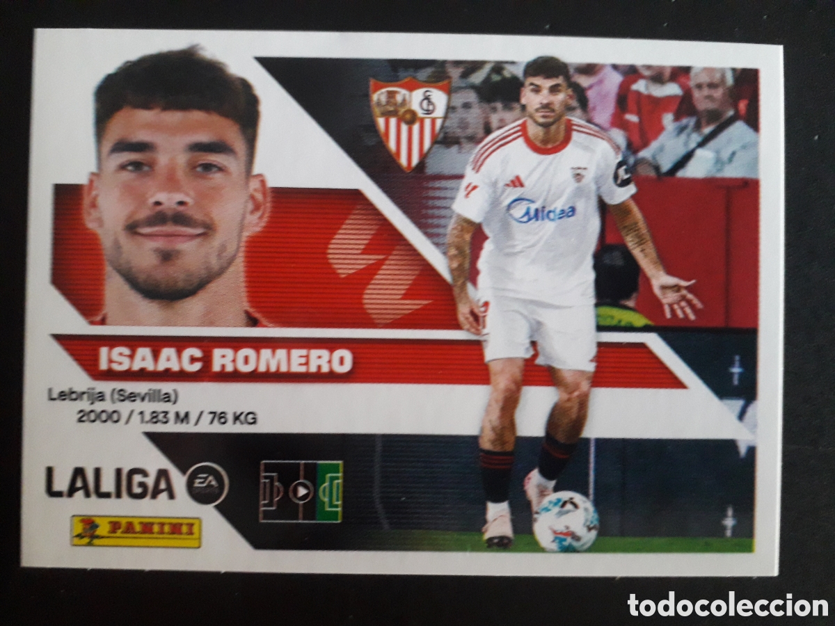 Cartes &agrave; collectionner de Football: ISAAC ROMERO SEVILLA N&deg; 20 ED ESTE 2024 2025 24 25 SIN PEGAR PEDIDO M&Iacute;NIMO 3&euro;
