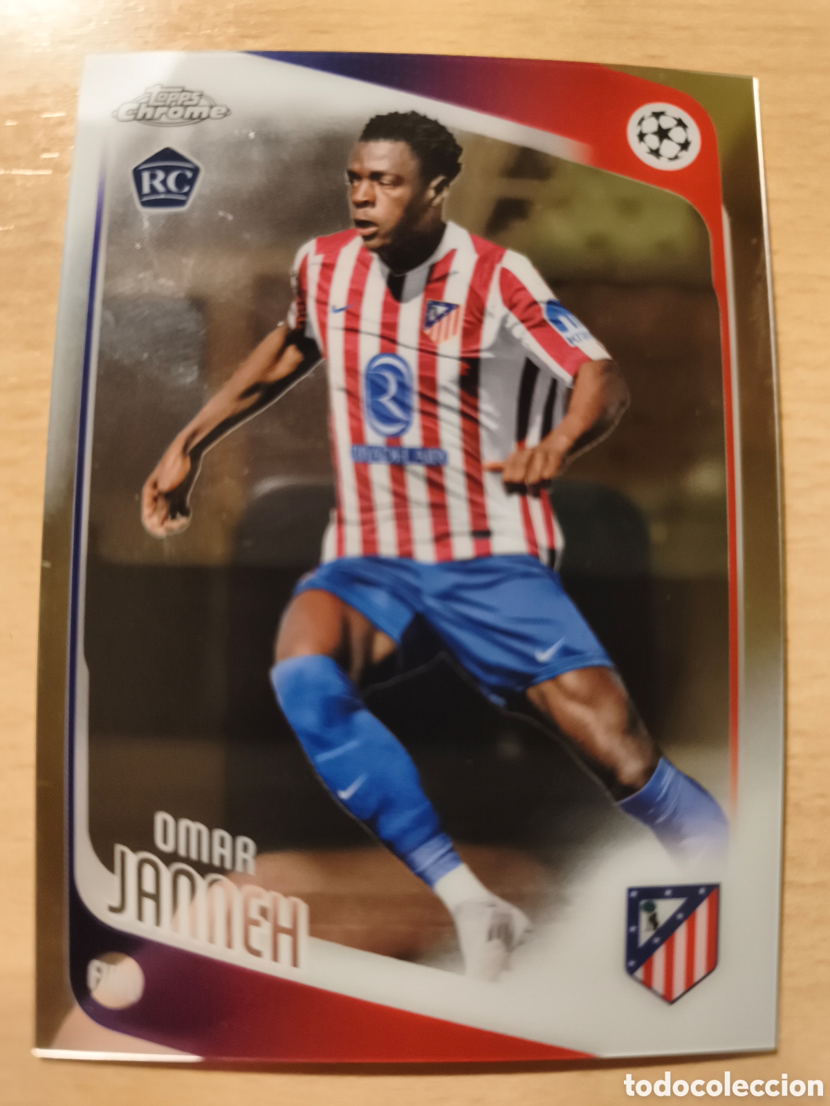 Cromos de f&uacute;tbol: 137 OMAR JANNEH RC ATL&Eacute;TICO DE MADRID TOPPS CHROME 2025 2026 ROOKIE 25 26