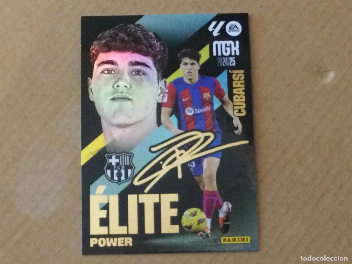 Cromos de f&uacute;tbol: Cromo panini megacracks 2024-25 Cubarsi Barcelona Elite power