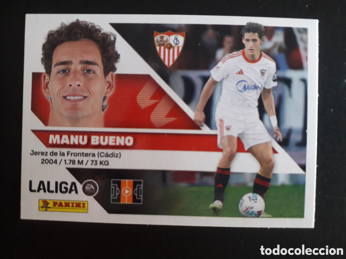 Cromos de f&uacute;tbol: MANU BUENO SEVILLA N&deg; 16 ED ESTE 2026 2027 26 27 SIN PEGAR PEDIDO M&Iacute;NIMO 3&euro;