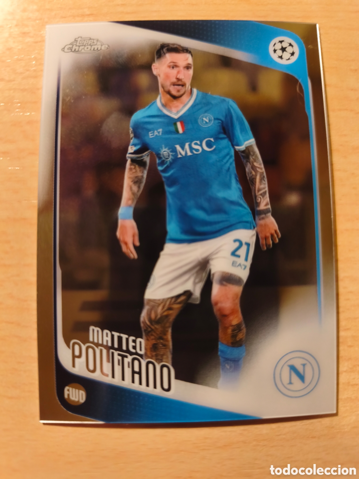 Cromos de f&uacute;tbol: 7 MATEO POLITANO NAPOLI NAPOLES TOPPS CHROME 2025 2026 25 26