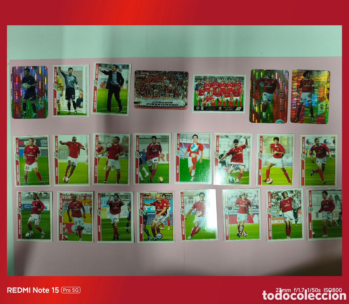 Cartes &agrave; collectionner de Football: 23 CROMOS DEL REAL MURCIA DEL A&Ntilde;O 2008
