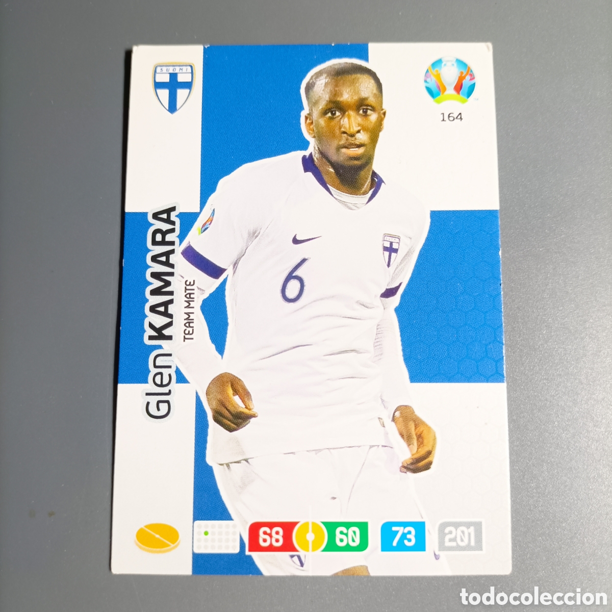 Cromos de f&uacute;tbol: ADRENALYN Euro 2020. (FINLANDIA) №164 GLEN KAMARA