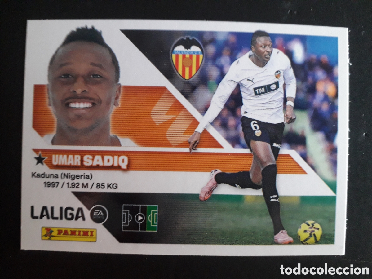 Cromos de f&uacute;tbol: SAQIQ VALENCIA CF N&deg; 20A ED ESTE 2026 2027 26 27 SIN PEGAR PEDIDO M&Iacute;NIMO 3&euro;