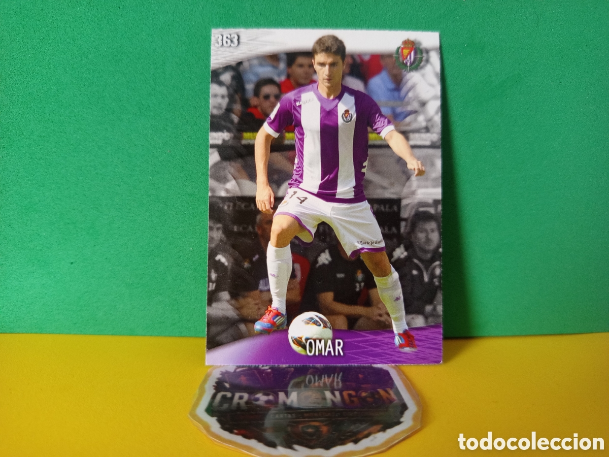 Fu&szlig;ball-Sticker: ❇️ CROMO ⚽ CARD OMAR VALLADOLID 363 FICHAS LIGA QUIZ GAME 2014 13 14 2013 2014 MUNDICROMO ❇️