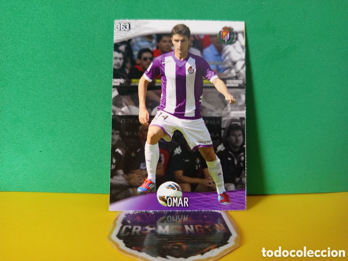 Fu&szlig;ball-Sticker: ❇️ CROMO ⚽ CARD OMAR VALLADOLID 363 FICHAS LIGA QUIZ GAME 2014 13 14 2013 2014 MUNDICROMO ❇️