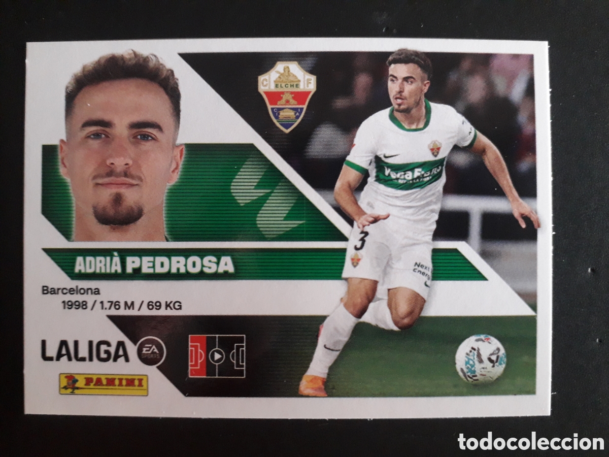 Cromos de f&uacute;tbol: PEDROSA ELCHE N&deg; 9A ED ESTE 2026 2027 26 27 SIN PEGAR PEDIDO M&Iacute;NIMO 3&euro;