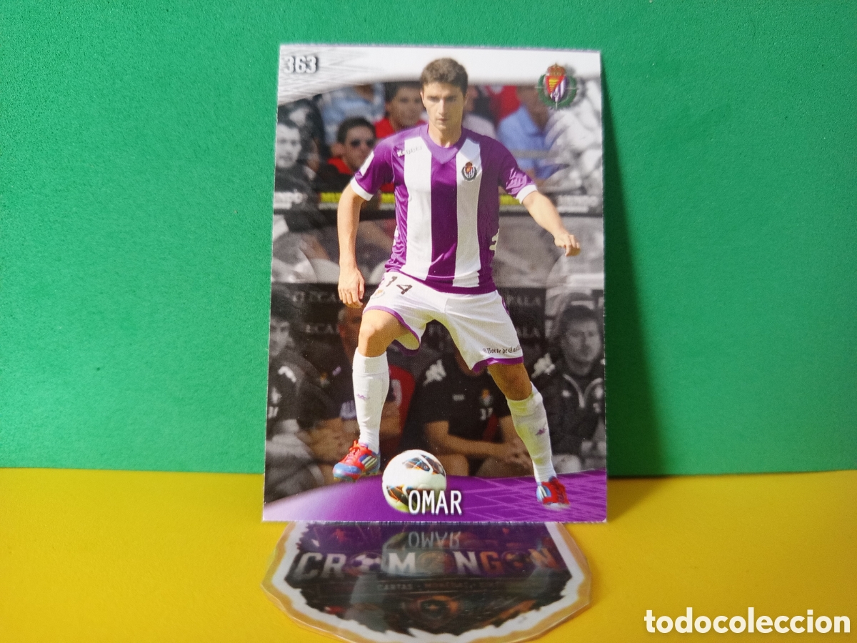 Fu&szlig;ball-Sticker: ❇️ CROMO ⚽ CARD OMAR VALLADOLID 363 FICHAS LIGA QUIZ GAME 2014 13 14 2013 2014 MUNDICROMO ❇️