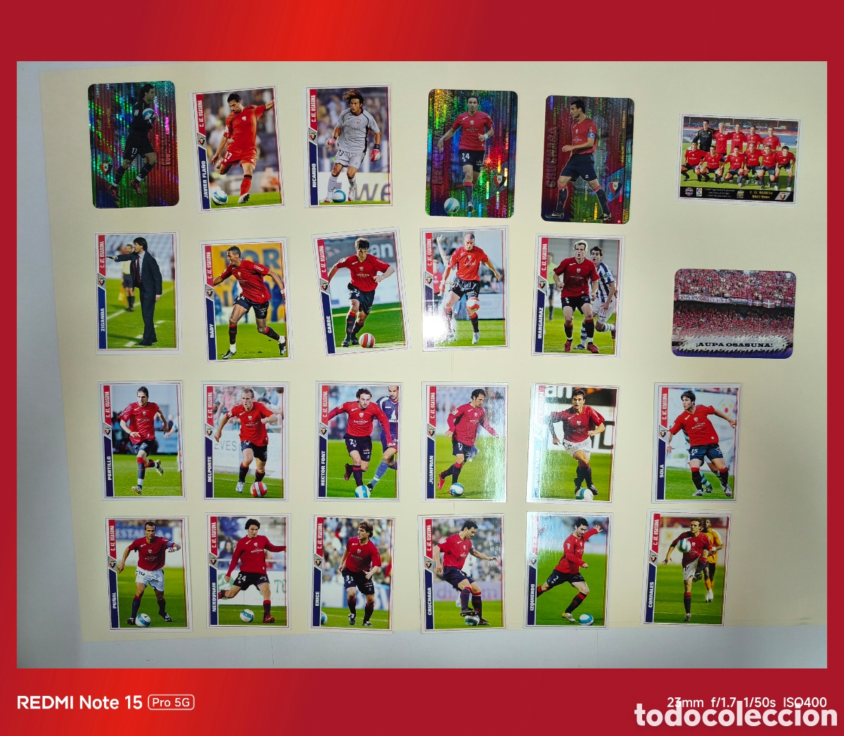 Cartes &agrave; collectionner de Football: 24 CROMOS AT OSASUNA DEL A&Ntilde;O 2008