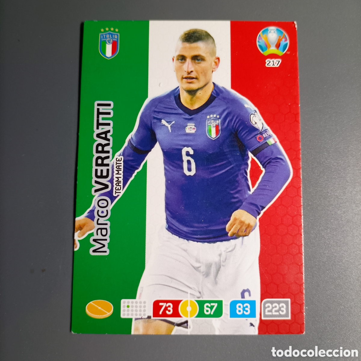 Cromos de f&uacute;tbol: ADRENALYN Euro 2020. (ITALIA) №217 MARCO VERRATTI