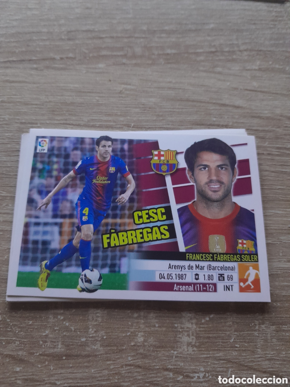 Fu&szlig;ball-Sticker: Liga este 2013 2014 13 14 panini n&deg; 11 a cesc fabregas barcelona