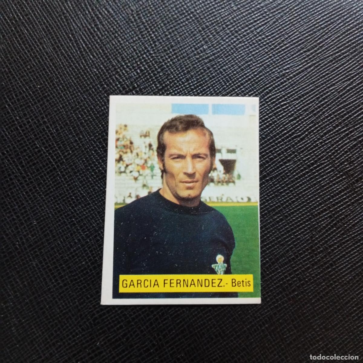 Cartes &agrave; collectionner de Football: GARCIA FERNANDEZ REAL BETIS FINI 1975 1976 CROMO FUTBOL LIGA 75 76 - SIN PEGAR - A70 PG19