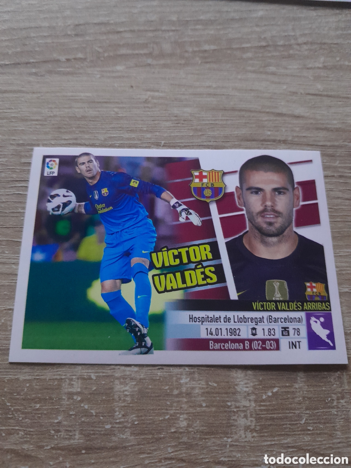 Fu&szlig;ball-Sticker: Liga este 2013 2014 13 14 panini n&deg; 1 victor valdes barcelona