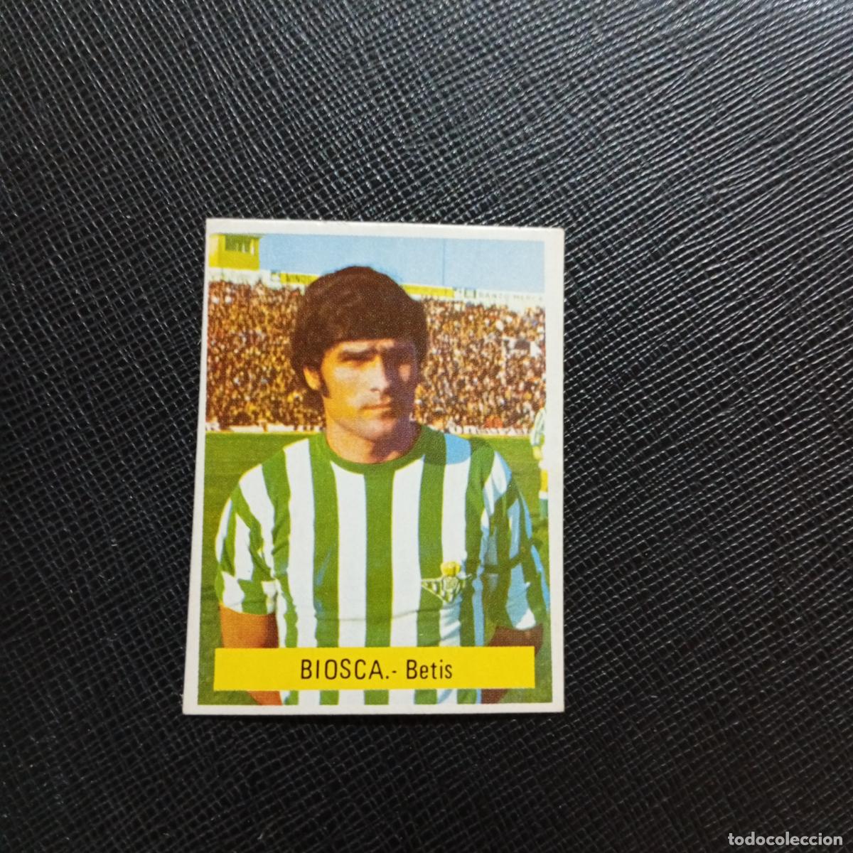 Cartes &agrave; collectionner de Football: BIOSCA REAL BETIS FINI 1975 1976 CROMO FUTBOL LIGA 75 76 - SIN PEGAR - A70 PG28